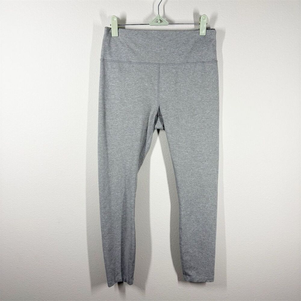 prAna Women's Heavana 7/8 Leggings Size L Heather Gray Soft‎ Yoga Gym Activewear